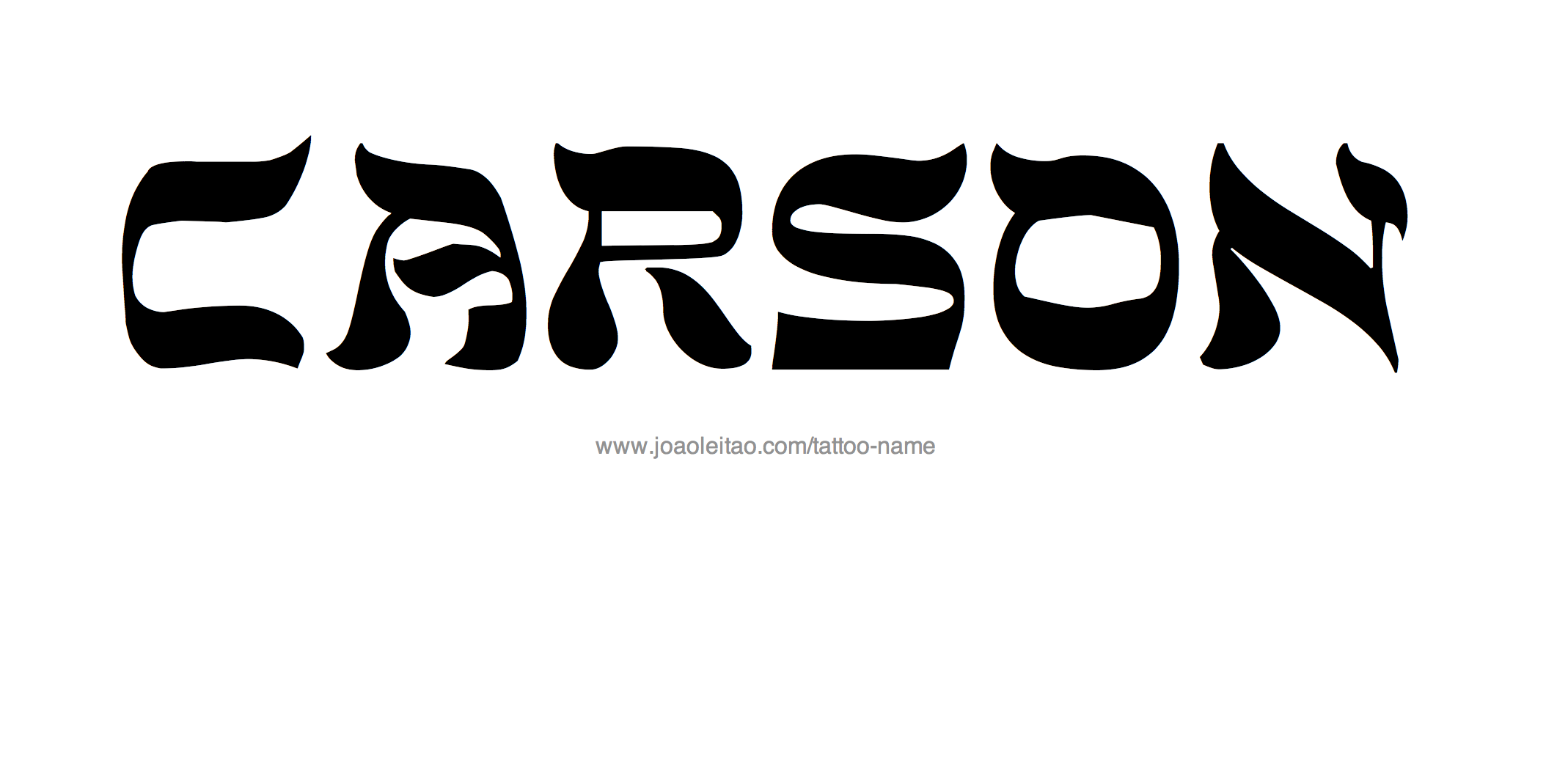 carson-name-tattoo-designs